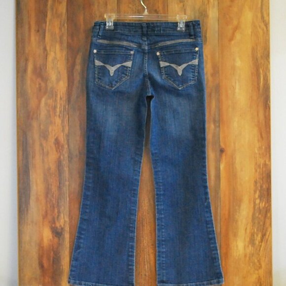 Gitano Vintage 90's Denim Wide Legs Flare Jeans Size 10 - Picture 1 of 7